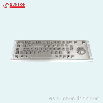 Teclado de metal antivandálico para quiosco de información